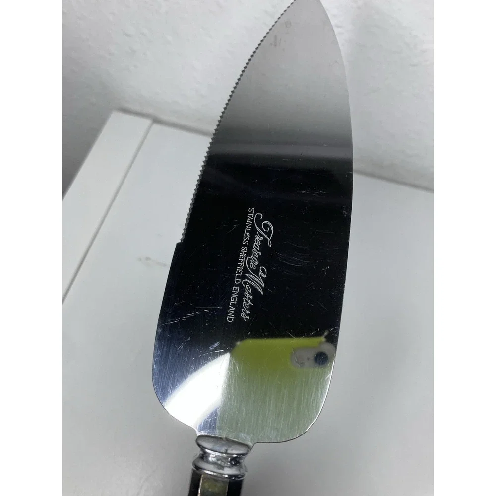 Treasure Masters Sheffield England Steel Wedding Cake Server Utensils